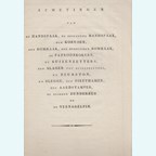 Afmetingen van de Handspaak, de beslagen Handspaak, den Koevoet, den Bomhaak, den Dubbelden Bomhaak, de Patroonkokers, de Buizenzetters, den Slager tot ...